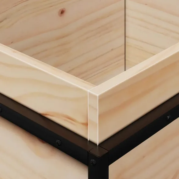 Jardinieră Grădină Lemn Masiv Pin | 100x40x50 cm | Livrare Gratuită