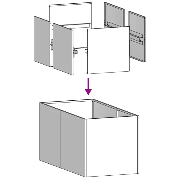 Jardinieră Oțel Inoxidabil 40x80x40 cm - Livrare Gratuită