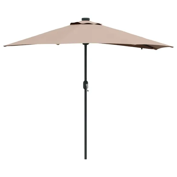 Parasol Grădină cu LED Solar - Livrare Gratuită