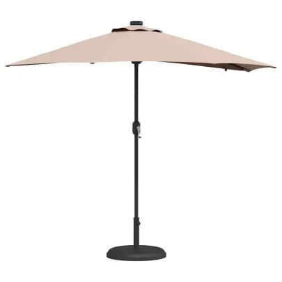 Parasol Grădină cu LED Solar - Livrare Gratuită