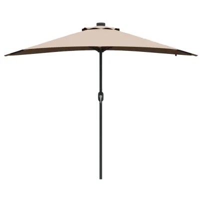 Parasol Grădină cu LED Solar - Livrare Gratuită