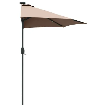 Parasol Grădină cu LED Solar - Livrare Gratuită