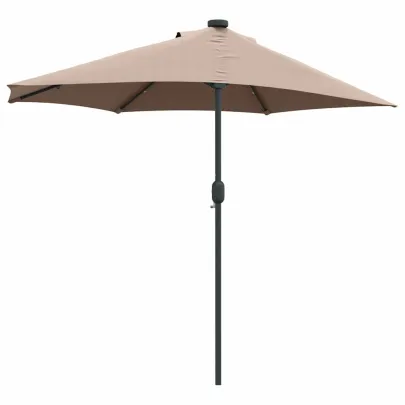 Parasol Grădină cu LED Solar - Livrare Gratuită