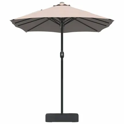 Parasol de Grădină Gri taupe 385x209x244 cm - Livrare Gratuită