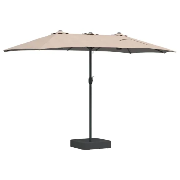 Parasol de Grădină Gri taupe 385x209x244 cm - Livrare Gratuită