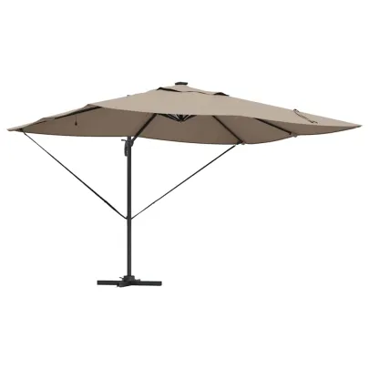 Umbrelă Cantilever Roma cu LED-uri pentru Exterior