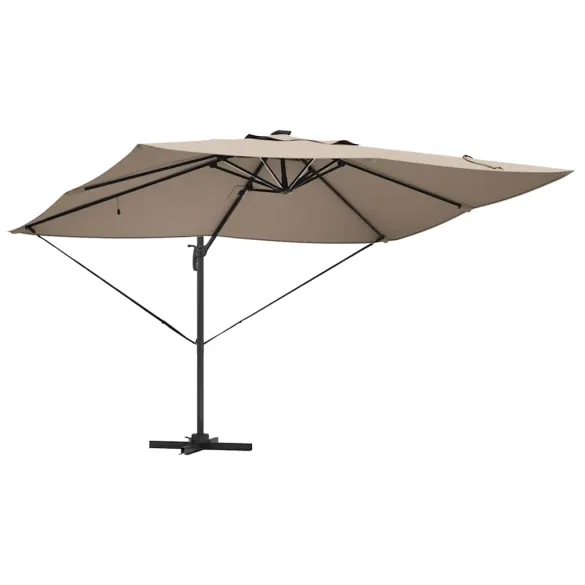 Umbrelă Cantilever Roma cu LED-uri pentru Exterior