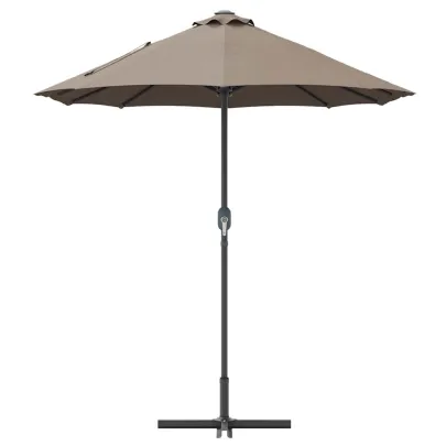 Parasol de Grădină Gri taupe 380x196x235 cm | Livrare Gratuită