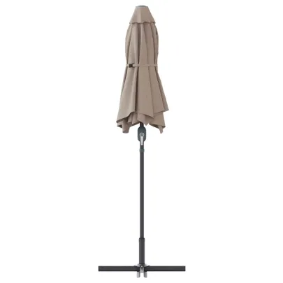Parasol de Grădină Gri taupe 380x196x235 cm | Livrare Gratuită