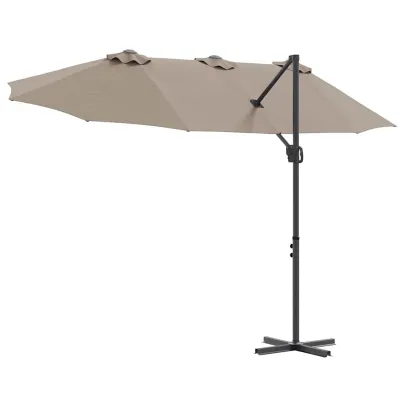 Parasol Cantilever Grădină cu Blocare | Livrare Gratuită