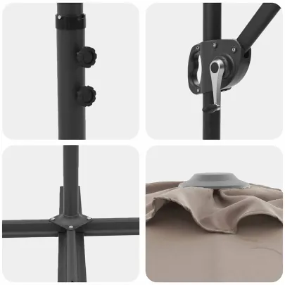 Parasol Cantilever Grădină cu Blocare | Livrare Gratuită
