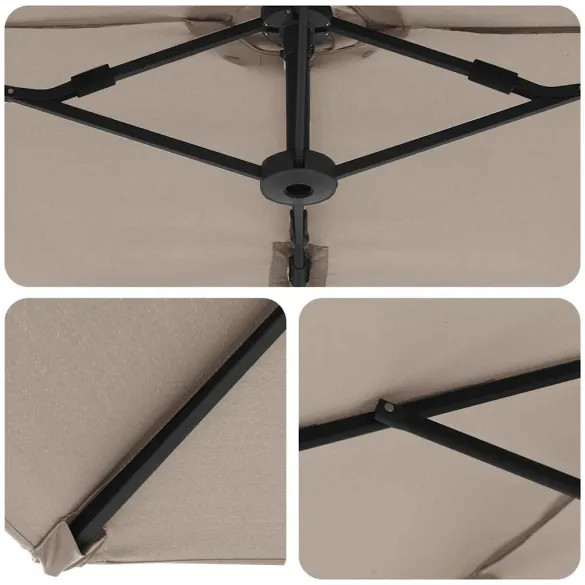 Parasol Cantilever Grădină cu Blocare | Livrare Gratuită