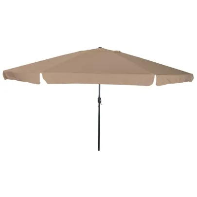 Umbrelă de Grădină Rotundă 395 cm - Gri Taupe | Livrare Gratuită