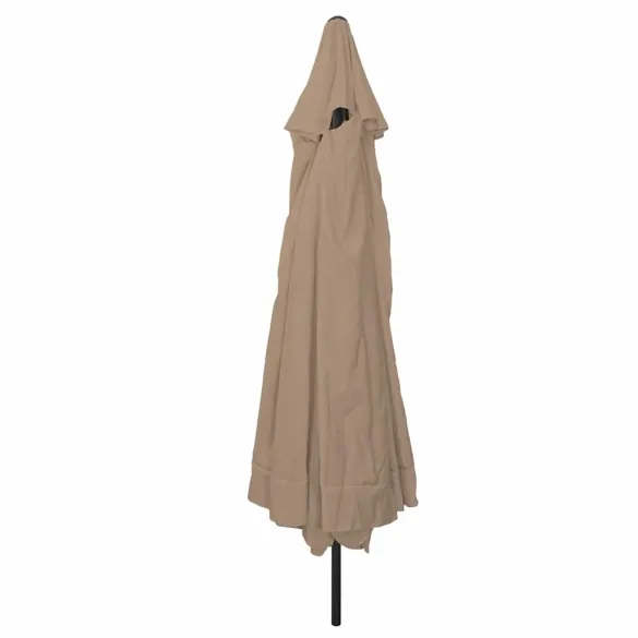 Umbrelă de Grădină Rotundă 395 cm - Gri Taupe | Livrare Gratuită
