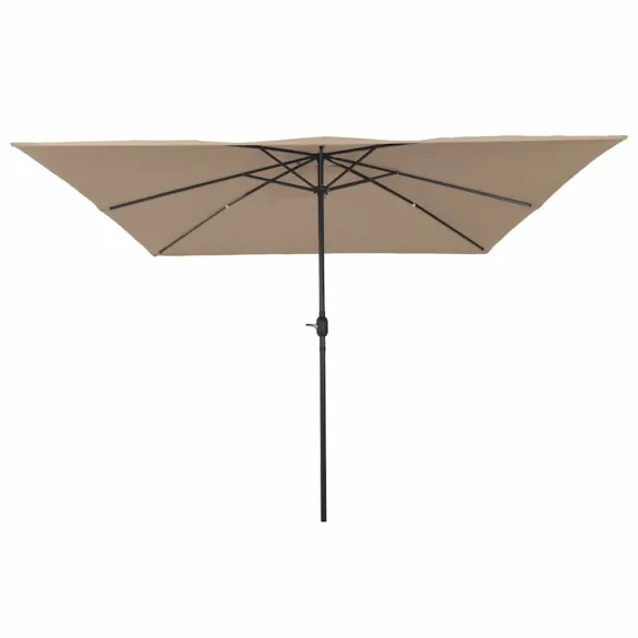 Umbrelă Pătrată Grădină 295x245 cm Gri Taupe - Livrare Gratuită