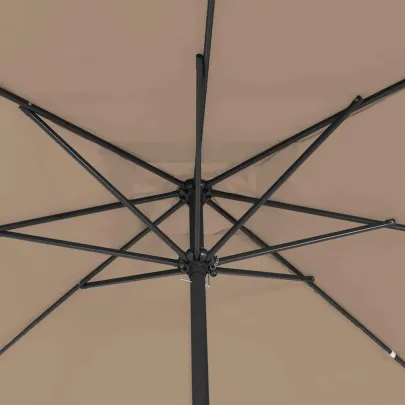 Umbrelă Pătrată Grădină 295x245 cm Gri Taupe - Livrare Gratuită