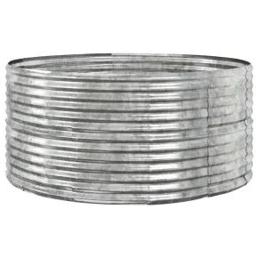 Jardinieră Grădină Oțel Argintiu 140x140x68 cm - Livrare Gratuită 2