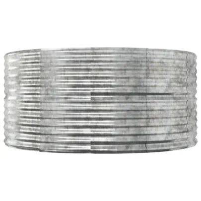 Jardinieră Grădină Oțel Argintiu 140x140x68 cm - Livrare Gratuită