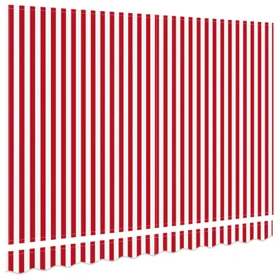 Țesătură Marchiză Roșu-Alb 3.5x2 m | Protecție UV