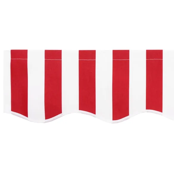 Țesătură Marchiză Roșu-Alb 3.5x2 m | Protecție UV