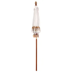 Umbrelă Balineză Manuală 250 cm - Bumbac și Lemn | Livrare Gratuită 2