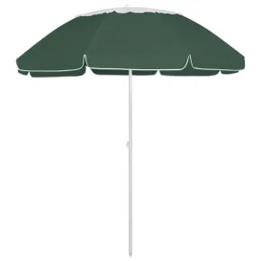 Umbrelă de Plajă Verde 300 cm cu Protecție UV | Livrare Gratuită