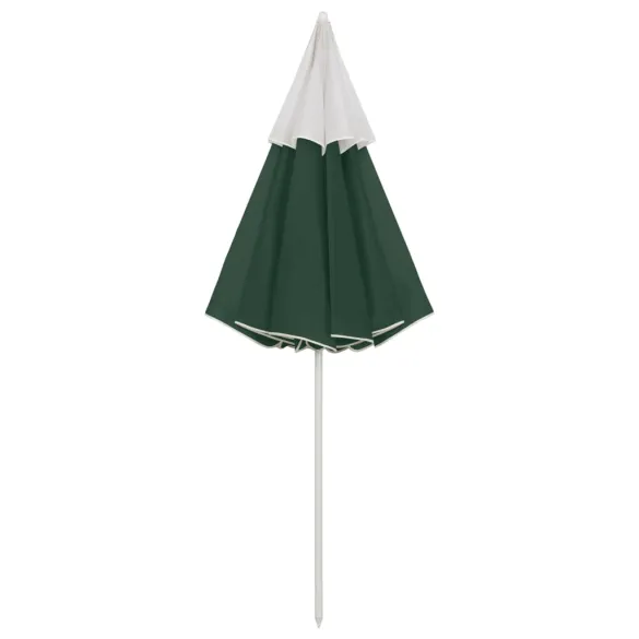 Umbrelă de Plajă Verde 300 cm cu Protecție UV | Livrare Gratuită