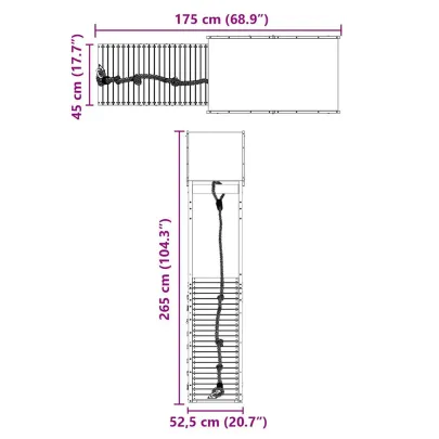 Set de joacă exterior lemn masiv de pin | Livrare gratuită