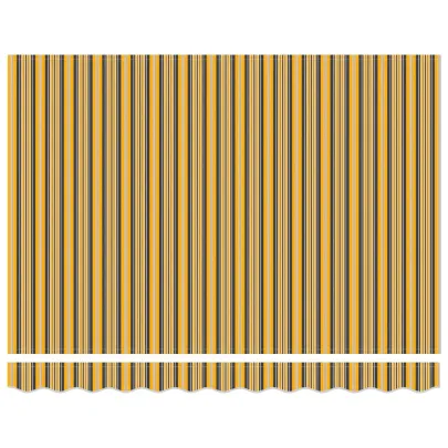 Umbră Retractabilă Exterior Dungi Colorate 350x250 cm