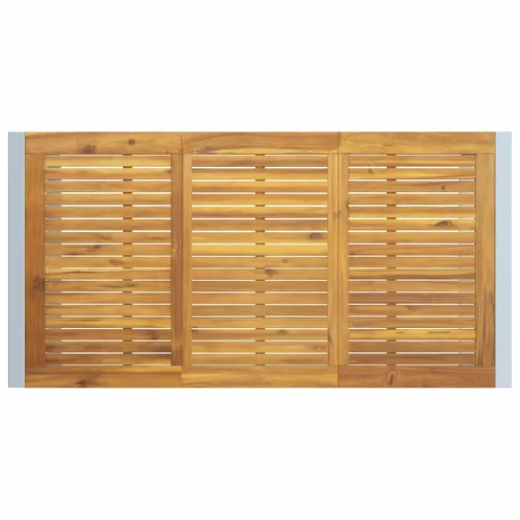 Set Masă Grădină 5 Piese Lemn Acacia Metal - Livrare Gratuită