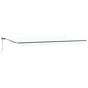 Copertină Retractabilă Automată Albă 600x350 cm 2