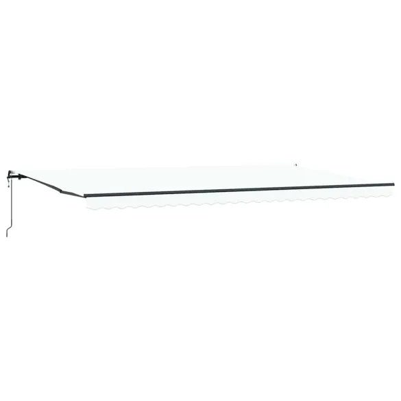 Copertină Retractabilă Automată Albă 600x350 cm