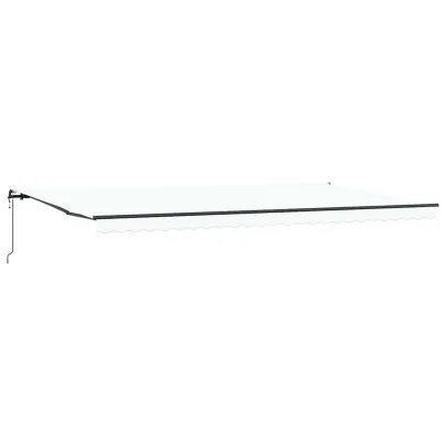 Copertină Retractabilă Automată Albă 600x350 cm