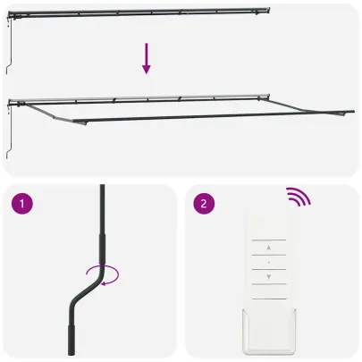 Copertină Retractabilă Automată Albă 600x350 cm