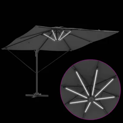 Parasol Roma Brat Articulat Aluminiu | Livrare Gratuita