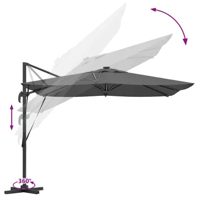 Parasol Roma Brat Articulat Aluminiu | Livrare Gratuita