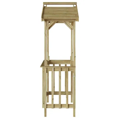 Adăpost BBQ Rustic Hexagonal - Lemn Rezistent la Vreme