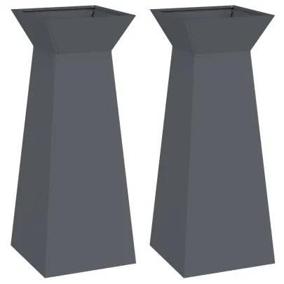 Suport Plante Antracit Plastic Interior/Exterior 40x40x101 cm