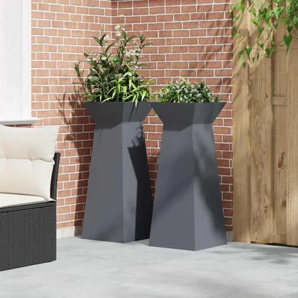 Suport Plante Antracit Plastic Interior/Exterior 40x40x101 cm