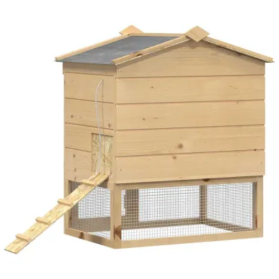 Coadă de Găini din Lemn Masiv de Pin - 75x59x60 cm