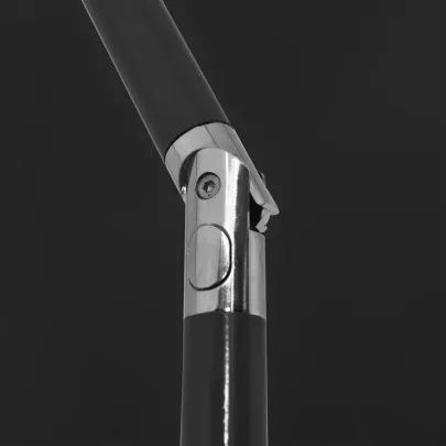 Umbrelă de Plajă Negră cu Protecție UV | 200x125 cm