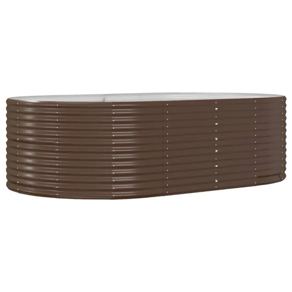 Strat Înălțat Grădină Maro - Oțel Rezistent | Livrare Gratuită