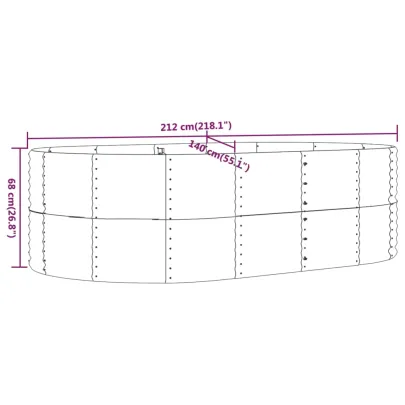 Strat Înălțat Grădină Maro - Oțel Rezistent | Livrare Gratuită