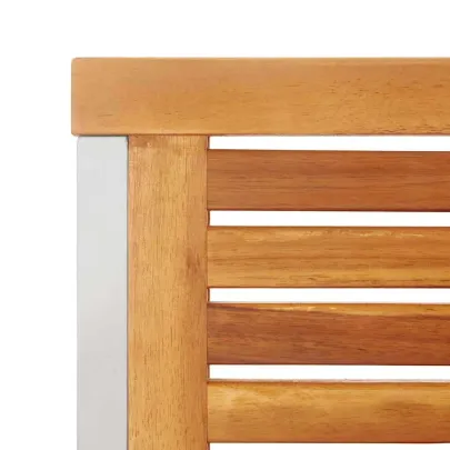 Șezlong Grădină 3 Piese Lemn Acacia - Livrare Gratuită