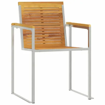 Set Șezlong Grădină 3 Piese Lemn Tec | Livrare Gratuită