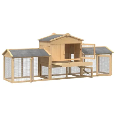 Căsuță pentru Pui din Lemn Masiv de Pin - Livrare Gratuită