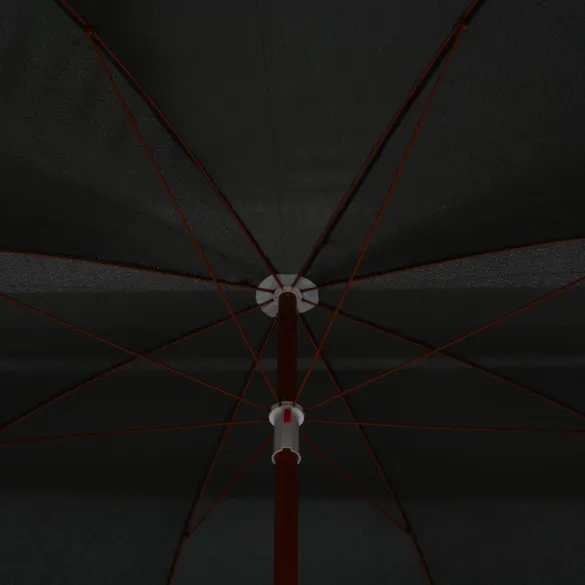 Umbrelă de Soare Grădină Oțel Antracit 300 cm | Livrare Gratuită