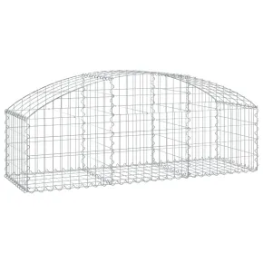 Coș Gabion Arcuit Fier Galvanizat | Barieră Decorativă Grădină 2