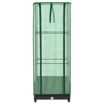 Strat Înălțat cu Seră Ratan - Cultivă Legume și Ierburi