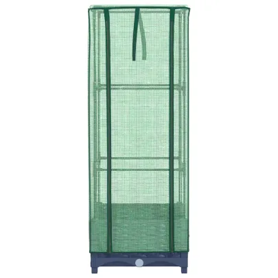 Strat Înălțat cu Seră Ratan - Protecție Plantă